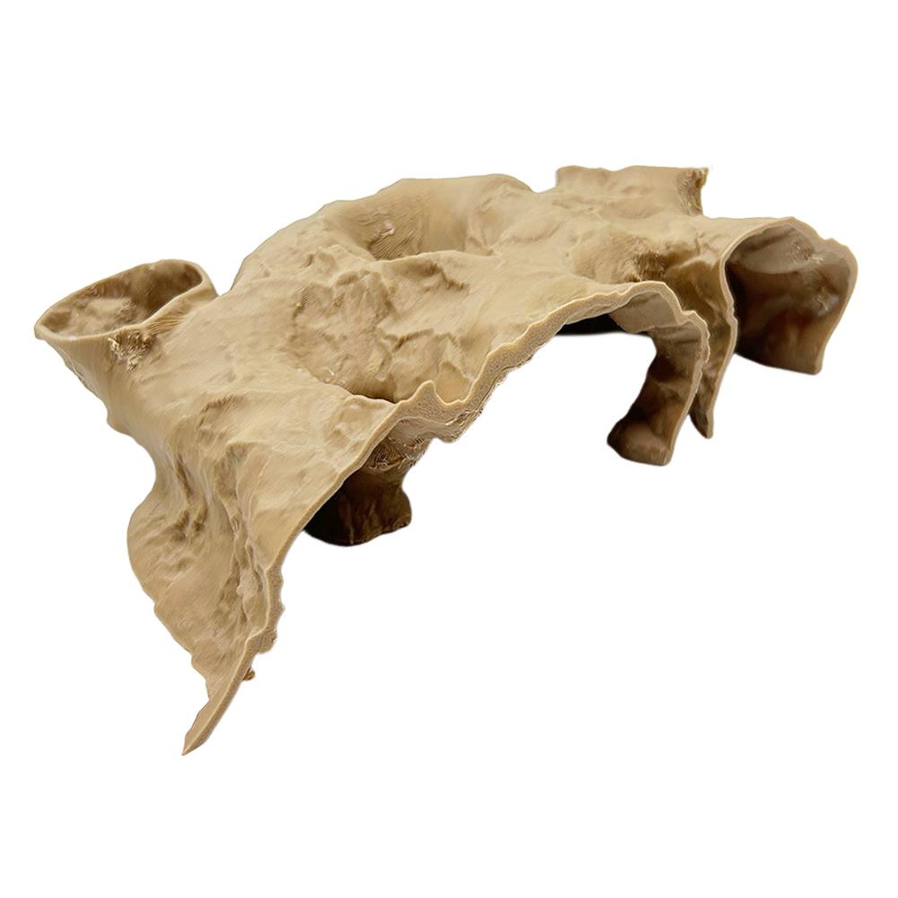 3D Printed Fish Tank Accessories Underground Tunnel Cave Bowl Hide Decoration for Cherry Shrimp Chili Rasbora Hermit Crab