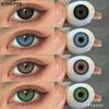 New 2Pcs Color Contact Lenses Natural Black Contact Lenses Sapphire Eyeglass Lenses Brown Contact Lenses Green Fashion Lenses