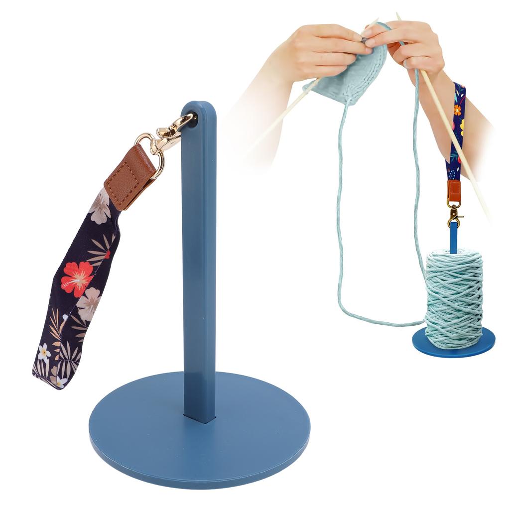 Портативный держатель пряжи для запястья, подставка для хранения пряжи, органайзер для пряжи для вязания крючком на открытом воздухе