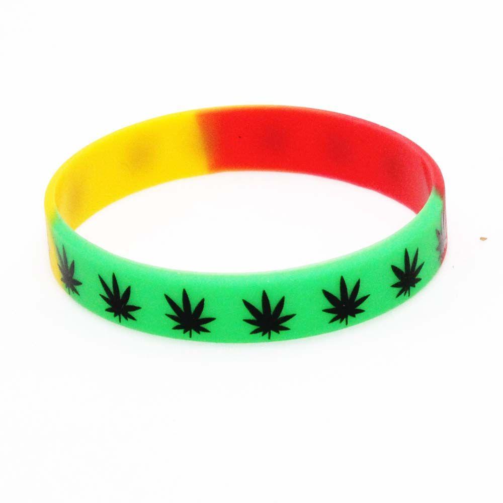 Maple Leaves Fashion Jewelry Waterproof Bangle Maple Leaf Bracelet Silicone Bracelet Wristband