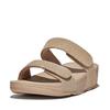 Сандалии LULU ADJUSTABLE SHIMMERLUX SLIDES Latte Beige см [Fit Flop] женские 25.0