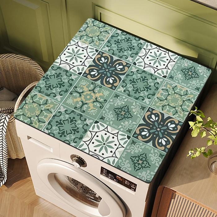 Чехол для стиральной машины Lattice, коврик для сушки, впитывающий коврик для стола, чехол для микроволновой печи, чехол для стиральной машины в ванной комнате
