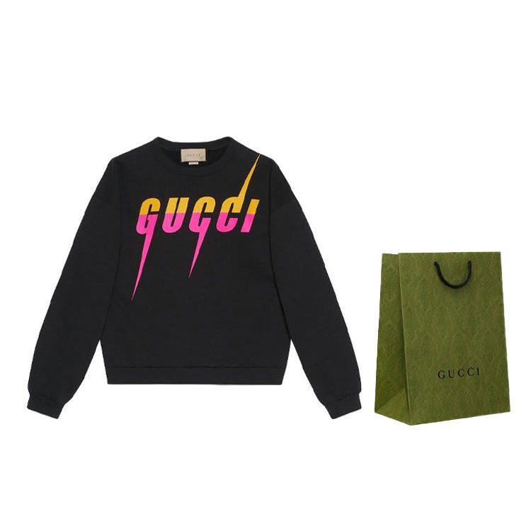 Gucci Хлопковая толстовка с принтом логотипа Blade 715919-XJFL9-1152