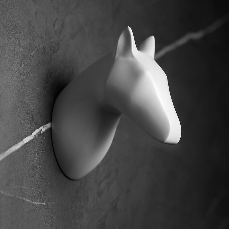 Бесплатный Гвоздь Белый Животный Крючок Креативный Крючок для Полотенца в Ванную Настенный Крючок Вешалка из Оленьих Рогов Аксессуары для Настенного Декора