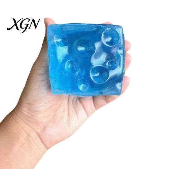 Relaxing Desk Toy Shapeable Cheese Cube Squeeze Toy, Anxiety Relief Block Sensory Fidget Tool Fake Pinch Home Office Relaxation Tactile