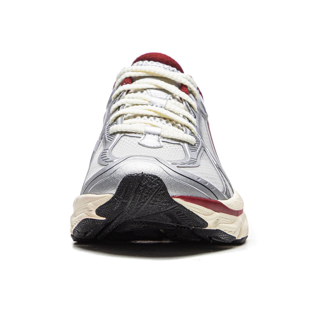 Li Ning Push Pull Boom V2 Амортизация Скользкая Устойчивость к истиранию Упругость Низкие Кроссовки для бега Женские Серебристые ARXW020-6