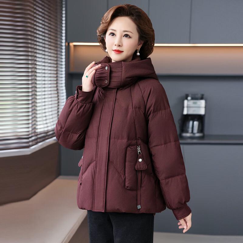 Yalu Women's Hooded White Duck Down Winter Coat