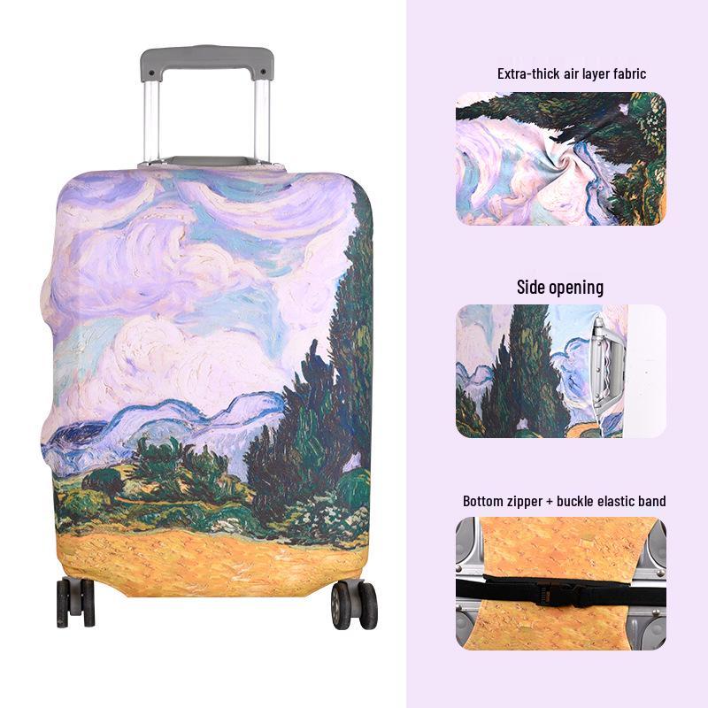 Elastic, Wear-Resistant Suitcase Cover for 24-30 Inch Luggage