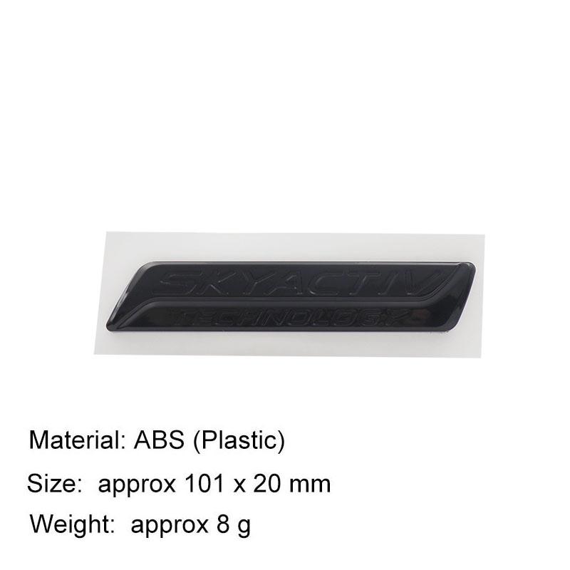 3D Car Styling SKYACTIV TECHNOLOGY For Car Hood Fender Trunk Rear Bonnet Nameplate Decal Emblem Badge Sticker