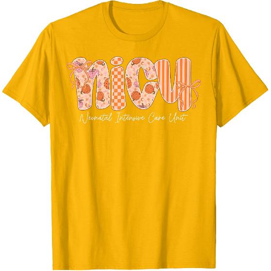 Nicu Nurse Cutest Pumpkin Fall Thanksgiving Nursing T-Shirt