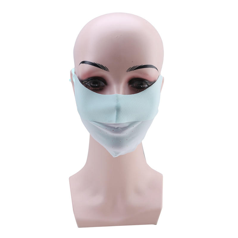 Ice Silk Face Mask Sun Protection Summer Breathable Men Women Outdoor Running Sports Mask