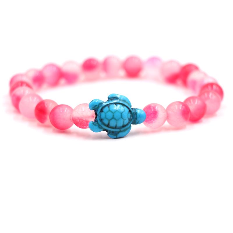 Браслеты из натурального камня Blue Turtle и Green Geometric - унисекс и в индивидуальной упаковке
