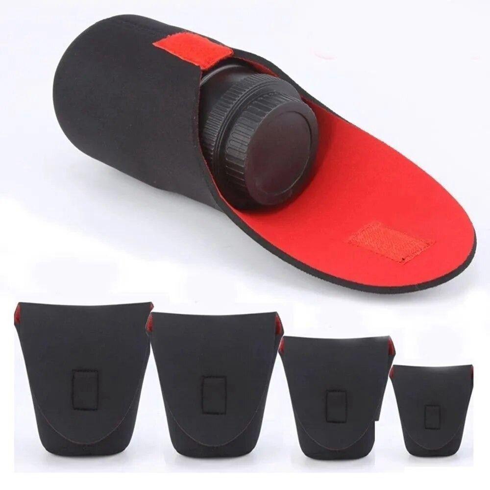 Soft Neoprene Camera Case 5 Size Photography Protective Bag New Camera Lens Cover  Camera Lens