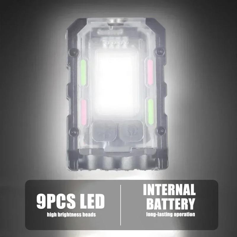 Яркий EDC фонарик Портативный мини светодиодный фонарь Инструменты для кемпинга и пеших прогулок на открытом воздухе Перезаряжаемый через USB Фонарь для бега, аварийный, для пеших прогулок