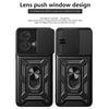 For Motorola Edge 40 Neo 5G Case Slide Lens Lid PC+TPU Kickstand Mobile Phone Cover