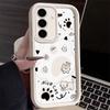 Корейский милый чехол для телефона с кошачьей лапкой для Samsung Galaxy Case S24 S23 S22 S21 Ultra Plus Fe A55 A54 A53 A52 A35 A25 A15 5G Y2k Чехол