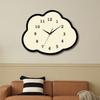 Cream Creative Clock Cloud New Wall Clock Living Room Home Restaurant Wall Hanging Modern Simple Clock Hanging Watch