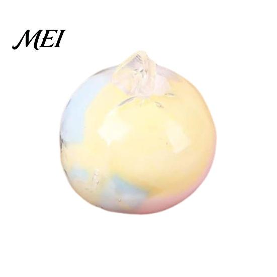 Anxiety Relief Toy Wax Cracking Ball Squeeze Toy, Rainbow Gradient Stress Fidget Portable Crispy with Protective Cover, Party Favors