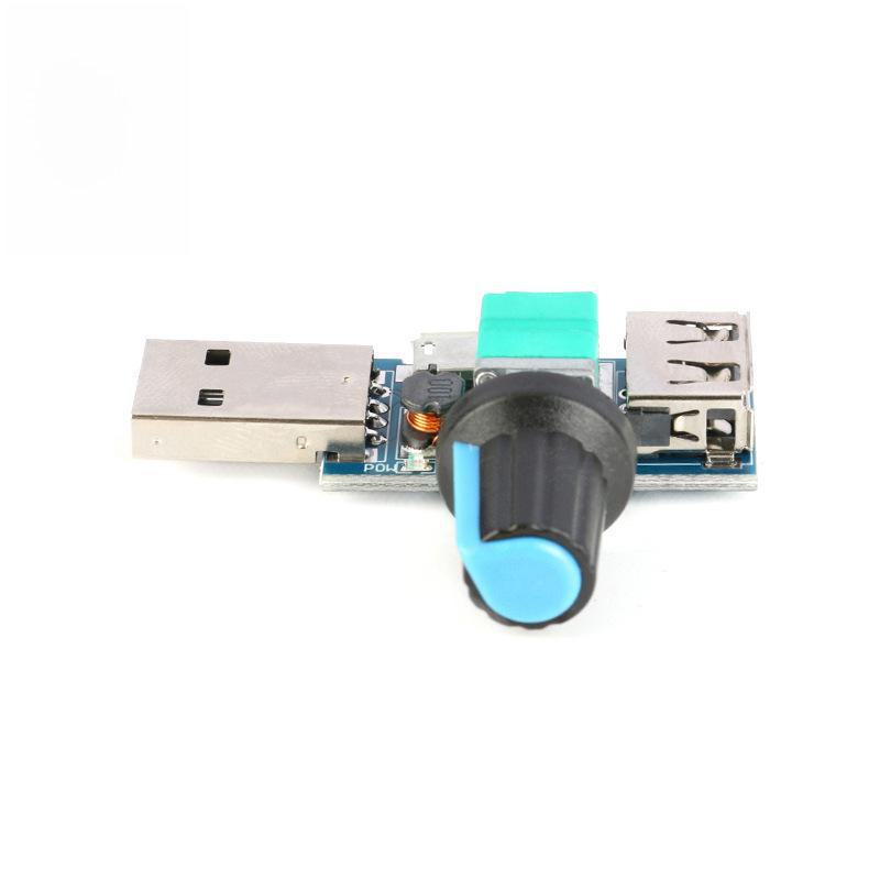 Регулятор скорости вращения вентилятора и объема воздуха USB: Бесшумный, многоскоростной для офиса, общежития, прикроватного охлаждения
