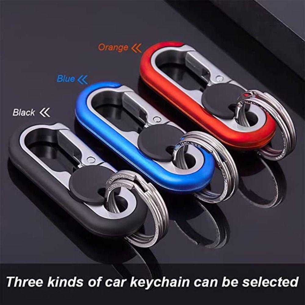 Waist Buckle Key Ring Business Car Keychain Keys Organizer Double Ring Keychain Car Key Holder