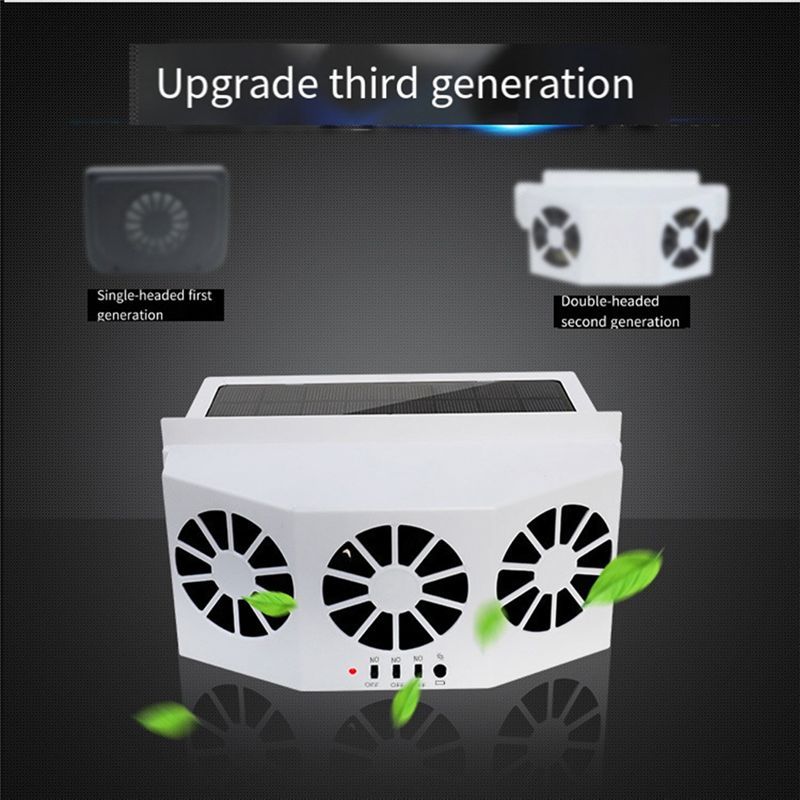 Precise Car Ventilation Fan Solar Charging Car Fan Heater Fan For Car Window Cooling Artifact Car Exhaust Fan Cooling Down