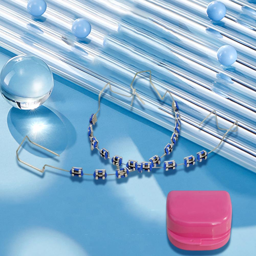 Новые Металлические Брекеты Стоматологические Накладные Брекеты с/без Коробки для Хранения Цветные Стоматологические Декоративные Брекеты Стоматологическое Модное Украшение Стоматологический Инструмент