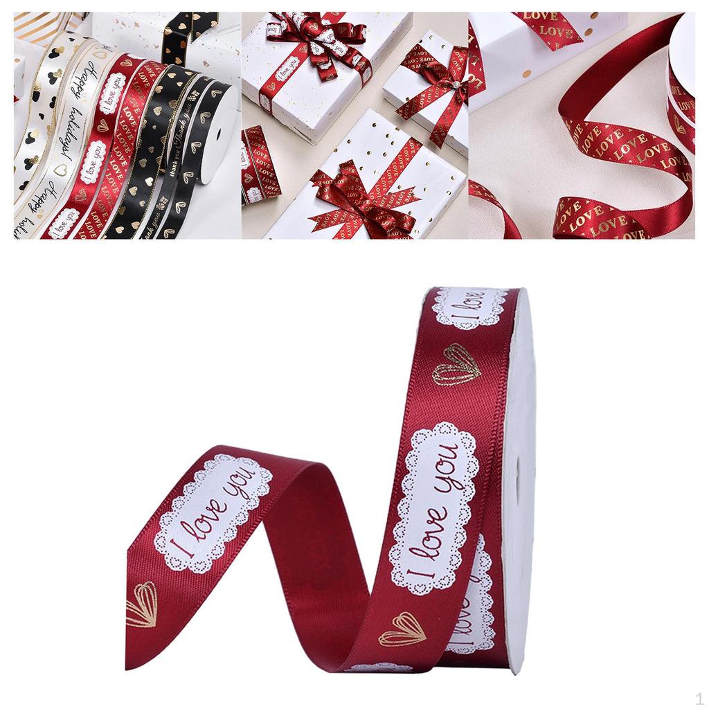 Valentine's Day Fabric Ribbon DIY Crafts,Sewing Ribbon, Gift Wrapping for Wrapping,