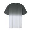 Qipai Men's Chinese Style Gradient Tie-Dye Short Sleeve T-Shirt