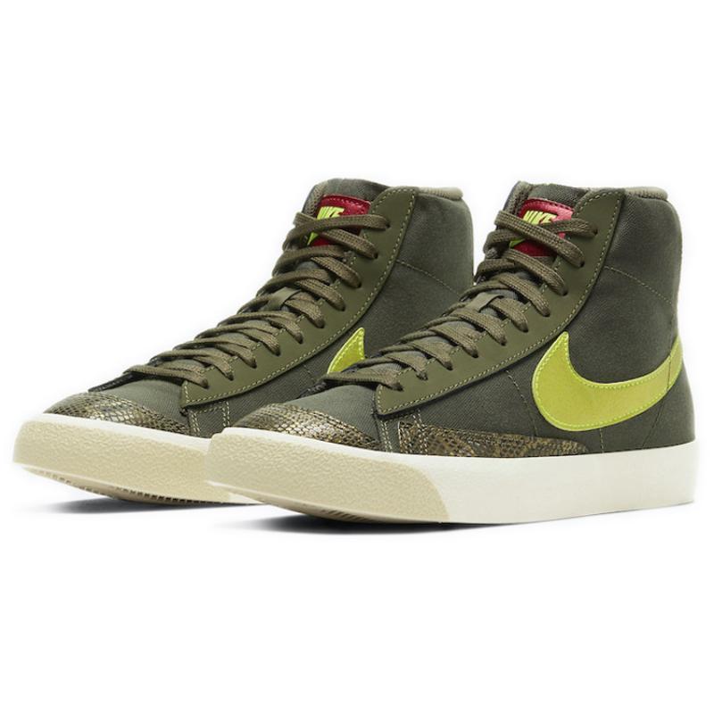 Nike Женские кроссовки Blazer Mid 77 Olive Snakeskin Обувь для скейтбординга CZ0462-200