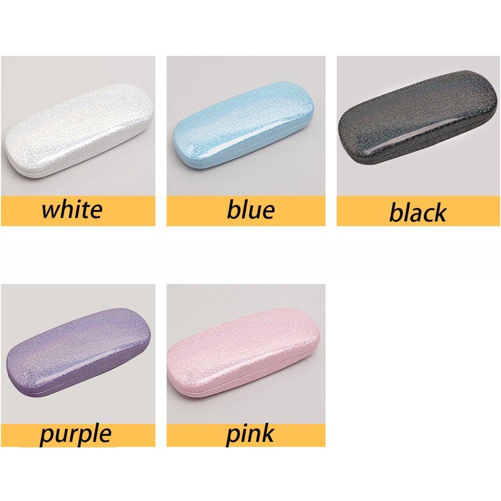 Simple PU Pearlescent Men Women Reading Glasses Case Eyewear Protector Sunglasses Box Storage Box