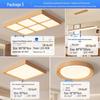 "Walnut Ceiling Lamp - Full Spectrum Eye Protection for Living Rooms & Bedrooms"