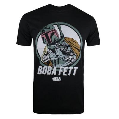 Мужская ретро-футболка Boba Fett