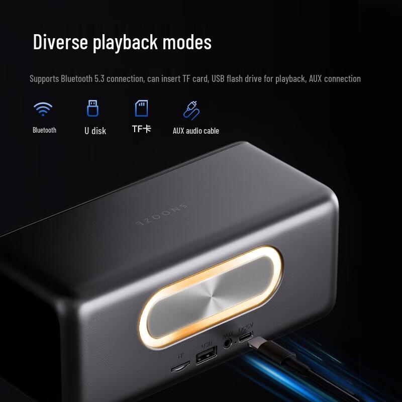 Philips TAS3609 Bluetooth Mirror Speaker with Alarm Clock