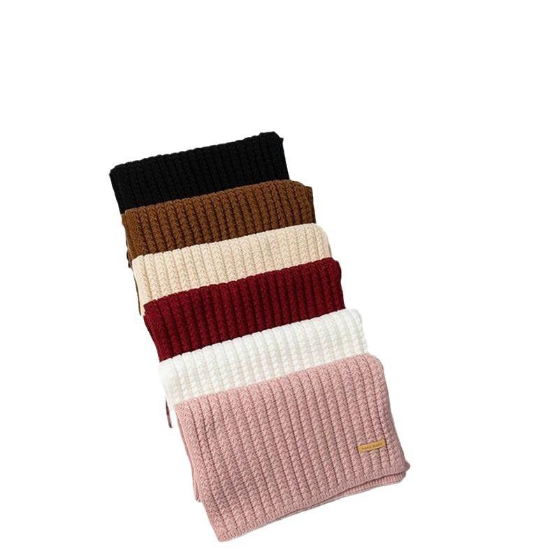 Autumn and winter women's wool scarf to keep warm students cute couple male versatile couple knitted scarf