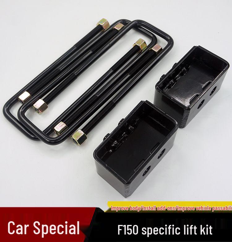 Ford Raptor F150 Chassis Mod: Front & Rear 2.5" Lift Kit with Rear Steel Lift Block