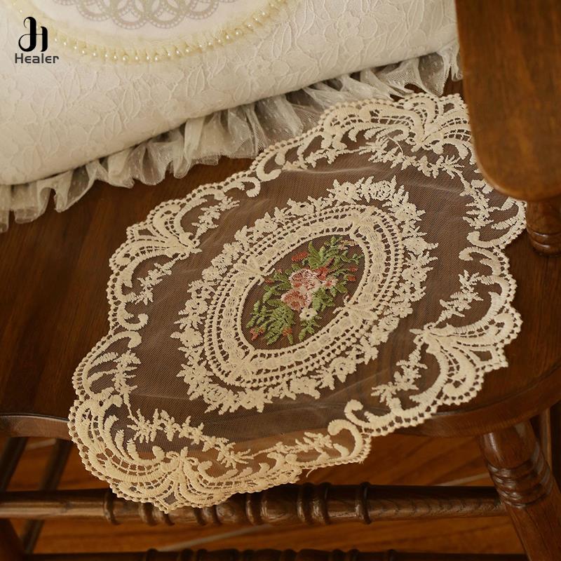 1 шт. для обеденного стола, вышивка, крафт, плейсмат, европейский стиль, кружевная ткань, изоляционная подставка для тарелки, подставка против ожогов