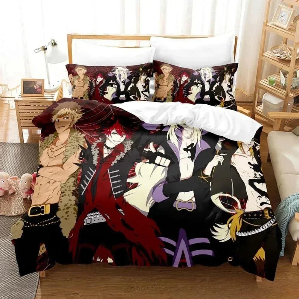 Аниме Комплект Постельного Белья Bed Show By Rock! Комплект постельного белья Односпальный Полуторный Двуспальный Кинг-сайз Комплект для кровати Взрослый Детский Спальня Комплекты пододеяльников