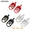 MX Foot Pegs Golden Offroad Chopper Wide Fat Footrests CNC Bobber for Harley Dyna Fatboy Wide Glide Sportster Iron 883 StreetBob