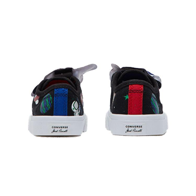 Converse Кеды Jack Purcell с низким верхом, детские кеды, черно-красные 765639C