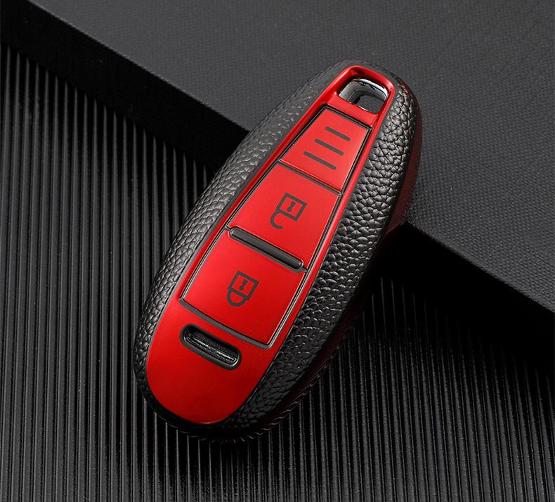 Для Suzuki Baleno Ertiga Ciaz Ignis Kizashi Swift SX4 S-cross Vitars TPU кожаный чехол для смарт-ключа автомобиля сумка-протектор брелок