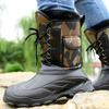 Men Outdoor Waterproof Snow Boots Winter Plush Protection Boots Fishing Boots Rain Shoes 40-46