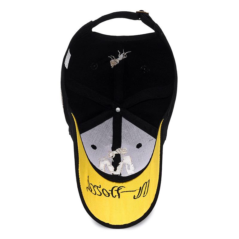 Embroidered M Wolf Baseball Cap Spring Casual Men's and Women's Sun Hat Youth Trendy and Versatile Hat