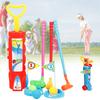 Kids Plastic Golf Training Set For Outdoor Sports Fitness Exercise Toy Parent Child Activities