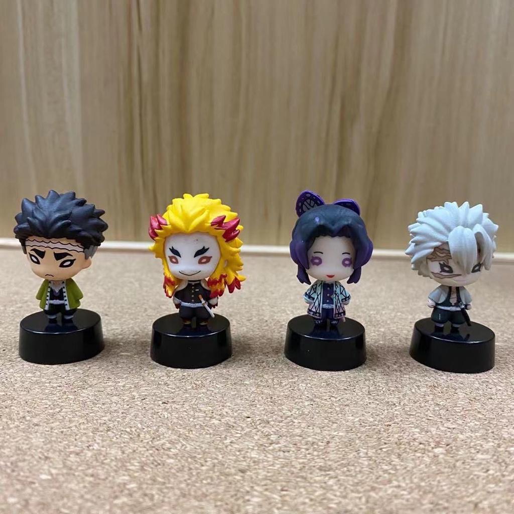 Клинок, рассекающий демонов Kimetsu No Yaiba Замок Бесконечности Гашапон Q Версия Мини-фигурка Барабанщика Игуро Обанай Фигурка Действия Модель Игрушки