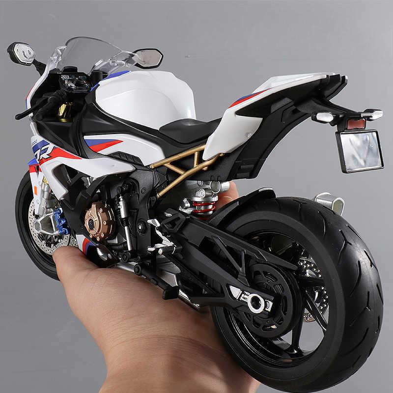 Масштаб 1/10 для модели мотоцикла BMW S1000RR, симуляция, сплав, локомотив, фигурка, украшение, игрушечная машинка, мальчик