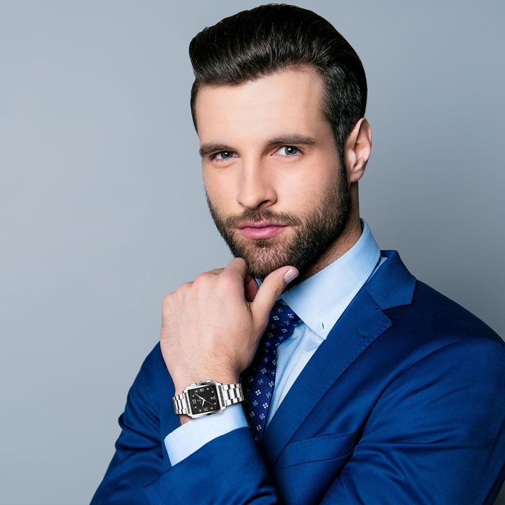 Квадратный календарь с римским алфавитом, аналоговые светящиеся 3ATM водонепроницаемые кварцевые часы с ремешком из нержавеющей стали, повседневные стильные модные аксессуары на день рождения