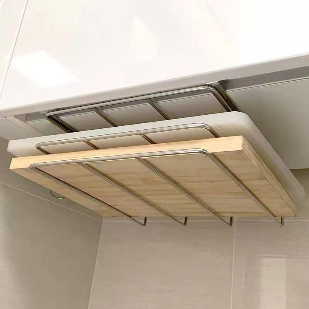 with Hooks Cutting Board Holder Hanging Rack Pot Lid Storage Rack Office