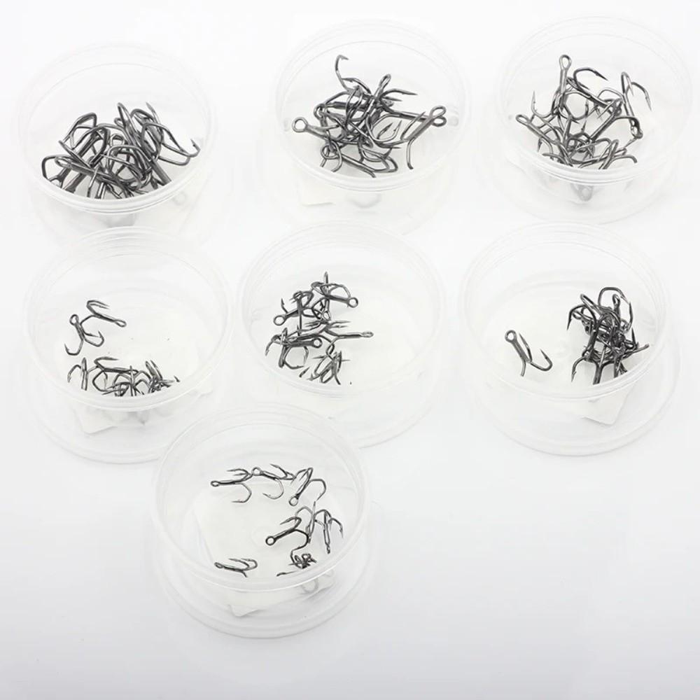 10pcs Black Color Treble Hook High Strength Bass Hooks 2026 Fishing Lure Hooks Bass Fishing