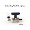 Quick Install 2-Way Splitter Valve: Straight-Angle Ball Valve for PEXA, QE-Compatible