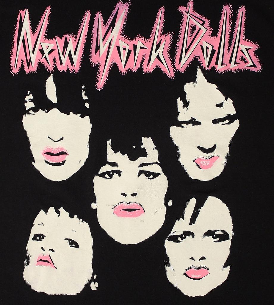 Футболка для мужчин с изображением участника группы New York Dolls Черная Размер от S до 4XL BL072